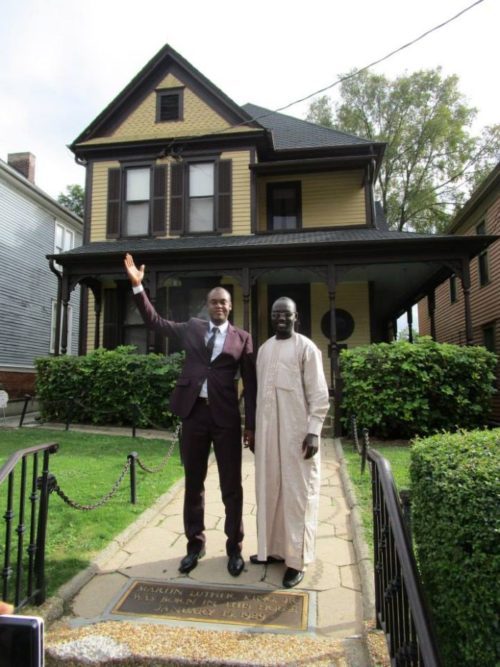 International visitors at the birthhouse of MLK